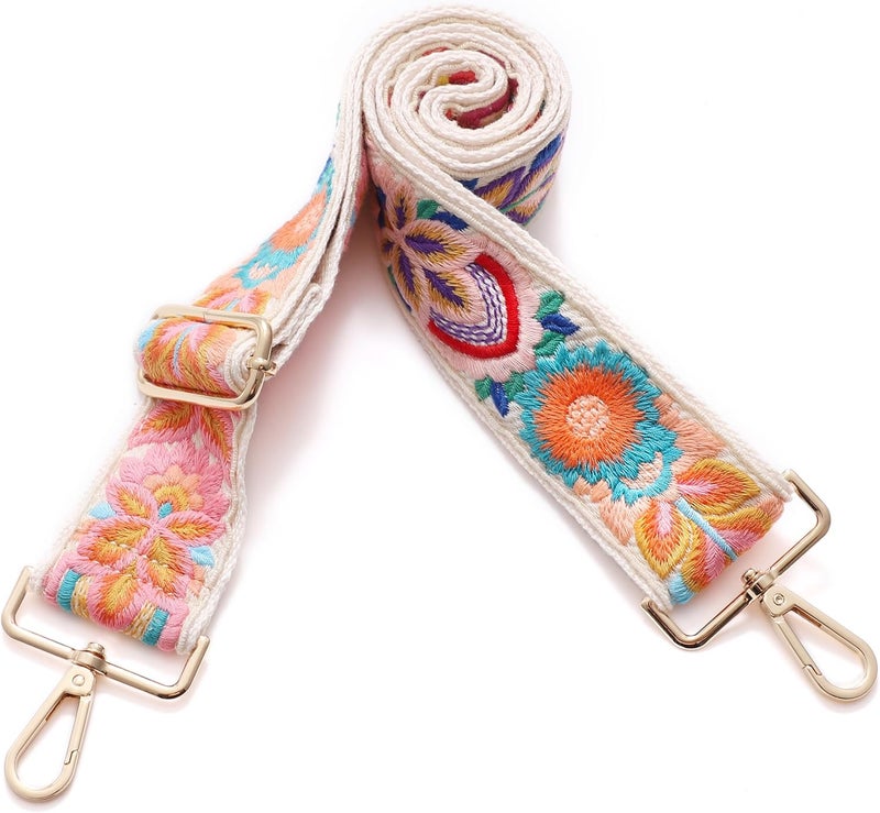 S-Jacorry Purse Strap Replacement Crossbody Wide Shoulder Strap Adjustable Canvas Straps Handbag Strap Replacement Belts - Image 2